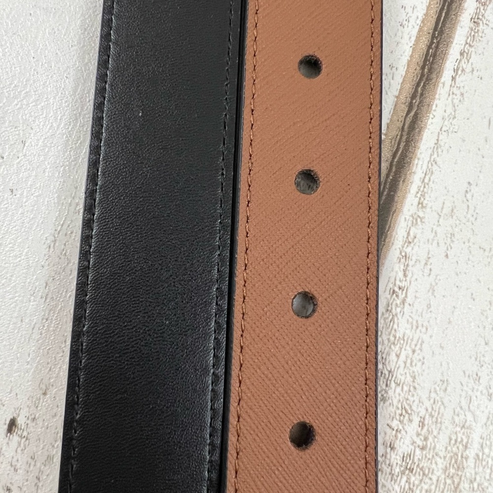 36” Michael Kors Men’s Swivel Reversible Belt Brown Black - Picture 5 of 9